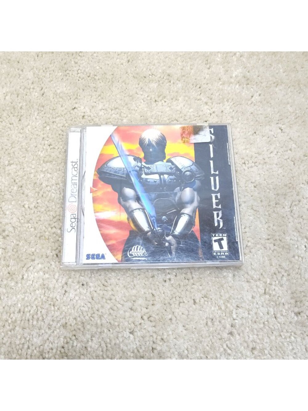 Sega Dreamcast Silver Manual Disc Case Infogrames Action RPG T-15101N - Tested